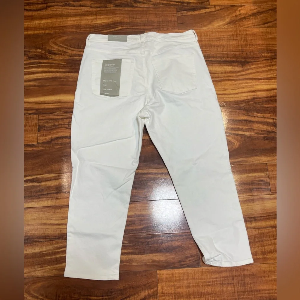 NWT‎ Everlane Women’s Cheeky Jean Crop White 35